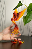 Phoenix bird statue - original handmade OOAK