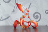 Fiery and white phoenix bird - original handmade OOAK