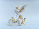 White phoenix bird - original handmade OOAK